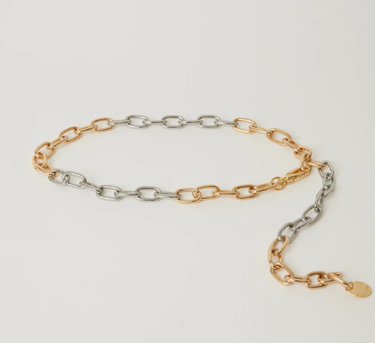 B-Low the Belt Gold and Silver Chain Belt ETTA CHAIN BELT | B-low The Belt main image 4