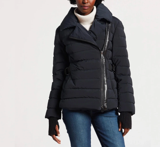 Adroit Atelier Kiki Fitted Down Jacket in Black Sophia Lustig