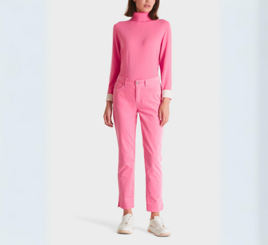 Marc Cain - Silea Pants with Side Slits in Bright Orchid
