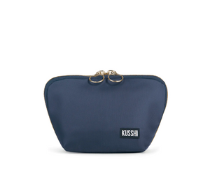 Kusshi - Everyday Makeup Bag in Navy/Pink