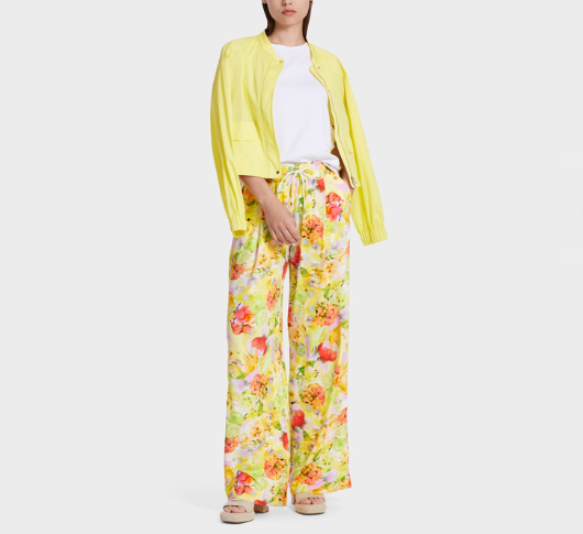 Marc Cain - Wedi Floral Pants in Pale Lemon – Sophia Lustig
