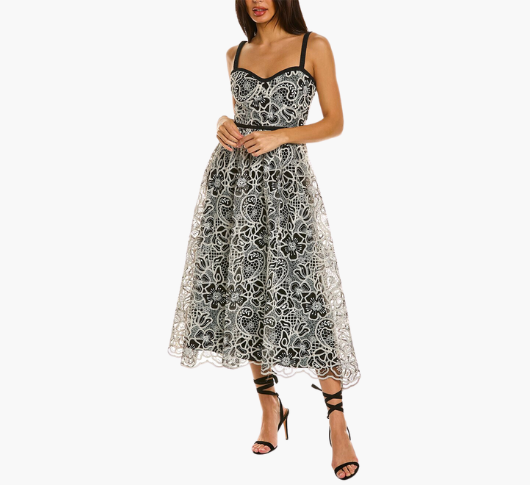 Ml monique lhuillier ariadne lace dress best sale