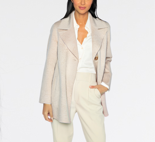 Kinross cashmere ribbed sleeve 2025 coat