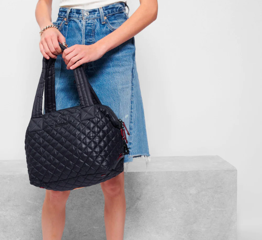 MZ Wallace Medium Sutton Deluxe in Black Rec