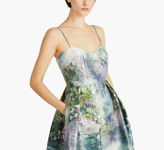 Ml monique lhuillier shop garden jacquard gown