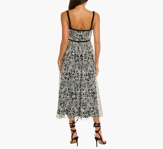 Ml monique lhuillier ariadne lace dress deals