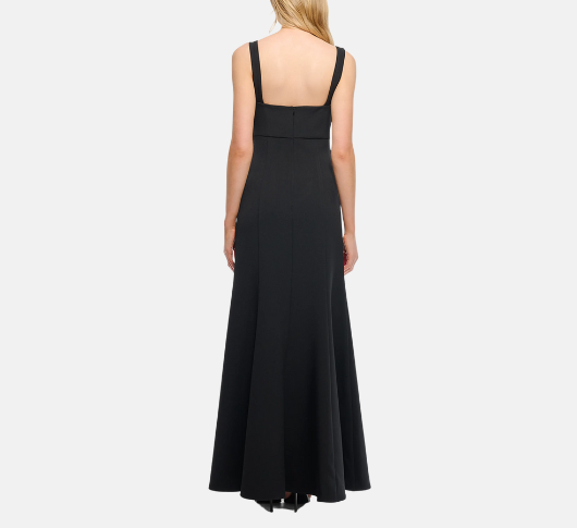 Shoshanna Women's Bartlett Crepe Sleeveless Maxi Dress - Jet - Size 6