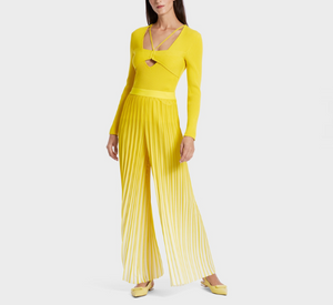 Marc Cain - Pleated Wraza Pants in Bright Sulphur