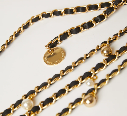 B-Low The Belt - Madelyn Chain Belt in Black Gold – Sophia  display picture 2