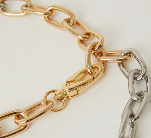 B-Low The Belt - Finley Large 2 Tone Chain Belt in Gold and  display picture 2