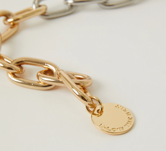 B-Low The Belt - Finley Large 2 Tone Chain Belt in Gold and  display picture 3