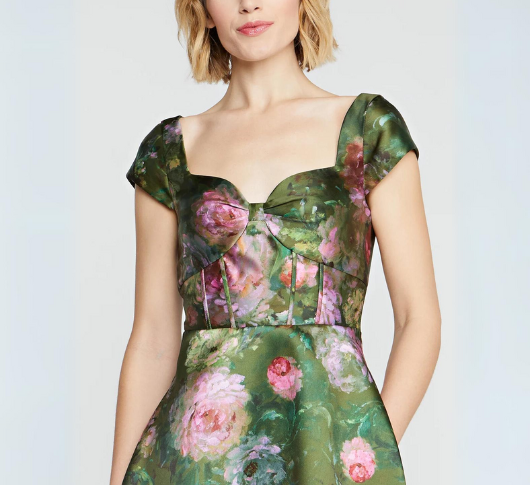 Kay Unger - Cap Sleeve Cocktail Dress in Prima Rosa Sophia Lustig Kay Unger - Cap Sleeve Cocktail Dress in Prima Rosa Sophia Lustig