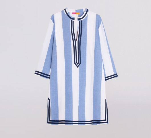 Vilagallo - Kaftan Diletta Emb Capri Stripe Dress