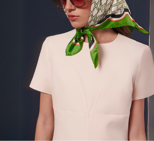 Tara Jarmon Rehane Double Canvas Dress in Ecru1