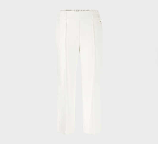 Marc Cain - Washington Pants with Wide Leg in Off-White
