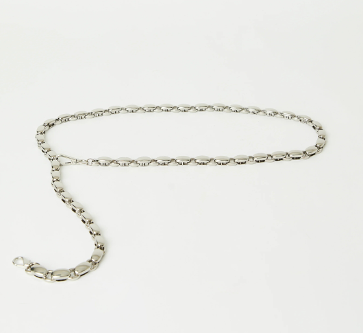 B-Low the Belt Gold and Silver Chain Belt B-Low The Belt Womens Gold Chain Buckle Belt Sz M-Xl 1” Wide  main image 3