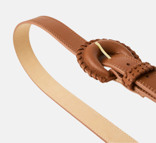 B-Low the Belt - Owen Leather Belt with Whipstitch Buckle in  display picture 1