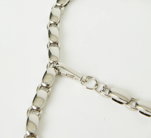 B-Low the Belt - Etta Chain Belt in Silver – Sophia Lustig display picture 1