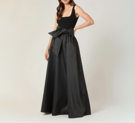 Shoshanna Women's Mercer Mixed Media Dress - Black - Size M