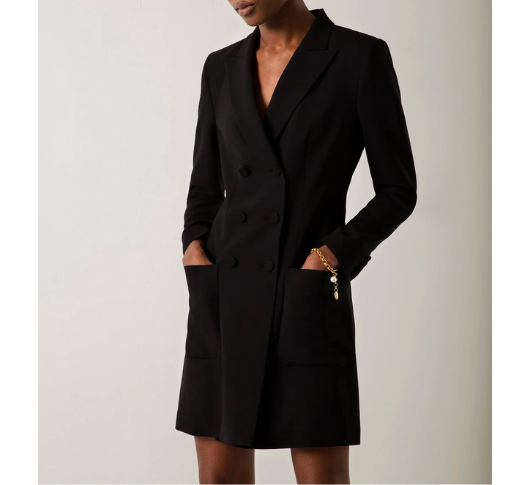 Judith Charles Digital Dress in Black