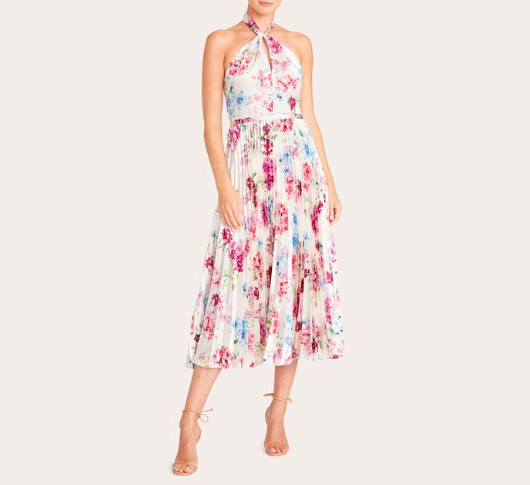 Ml monique lhuillier shop floral overlay dress