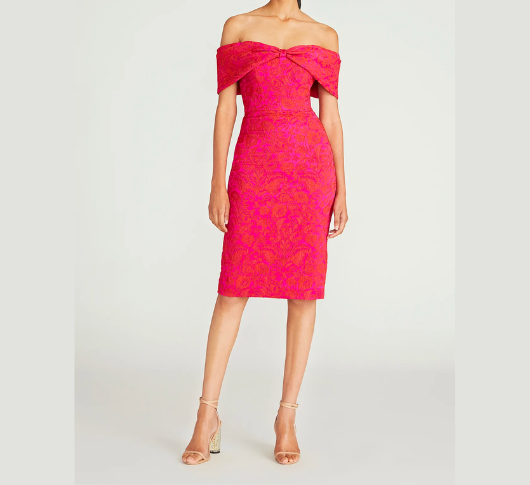 Theia off the shoulder dress best sale