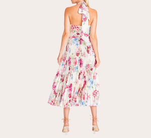 ML Monique Lhuillier - Satin Floral Dress