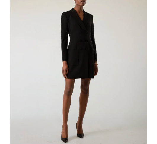 Judith Charles Digital Dress in Black 12