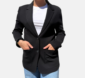Repeat - Boyfriend Jacket in Black