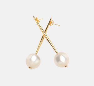 PONO - Drop Earrings in Champagne and Gold