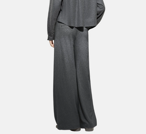 Luisa Cerano - Flannel Wide Leg Pant in Grey