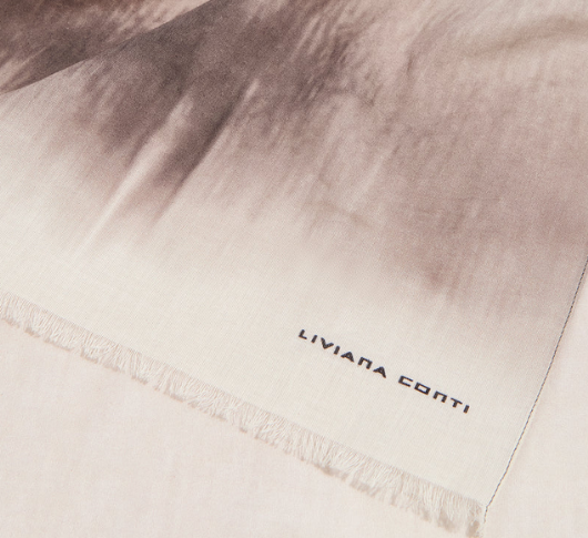Liviana Conti - Shaded Ombre Scarf in Grey and Black