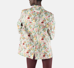 OOF - Floral Jacquard Blazer Jacket in Multicolor