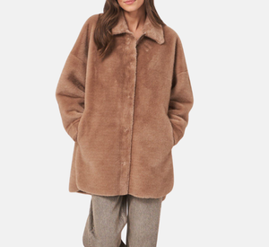 Repeat - Long Faux Mink Coat