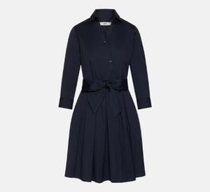 0039 Italy - Jule Collared Wrap Dress in Navy