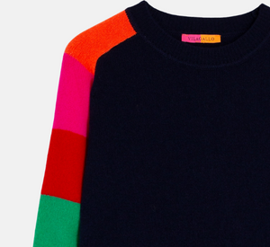 Vilagallo - Sweater with Striped Sleeves