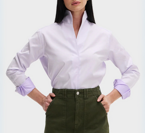 SARAH ALEXANDRA - Cotton Collar Button Down in Lavender Dream