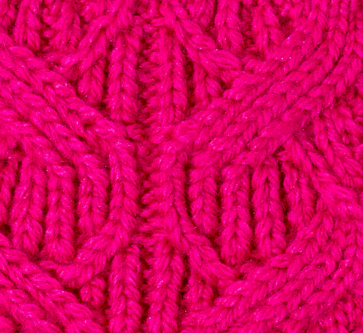 Echo - Loopy Cable Headband in Electric Pink