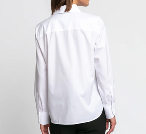 Hinson Wu - Reese Long Sleeve Button-Up Bouse in White