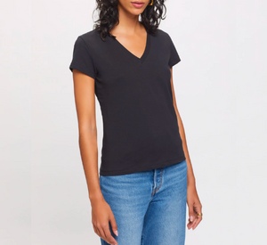 
            
                Load image into Gallery viewer, Goldie Tees - Organic V-Neck in Black
            
        