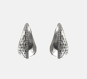 Tat2 Designs - Gia Teardrop Earrings in Silver