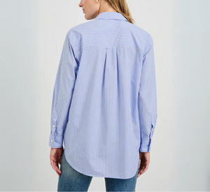 Rails - Elsa Stripe Button Down in Oxford and White