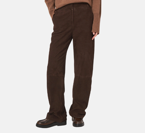 Repeat - Straight Leg Suede Pant in Morro
