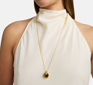 Dean Davidson - Ipanema Tiger Eye and Black Onyx Gemstone Pendant Necklace