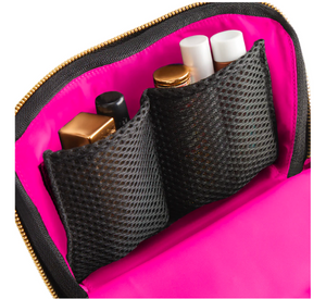 
            
                Load image into Gallery viewer, Kusshi - Everyday Makeup Bag in Black/Pink
            
        