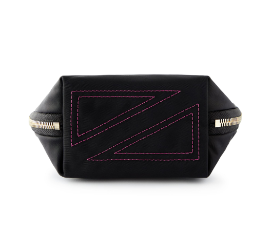 
            
                Load image into Gallery viewer, Kusshi - Everyday Makeup Bag in Black/Pink
            
        