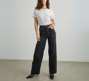 Rails - Getty Hi-Rise Wide Leg Jean in Black Pearl