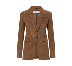 Veronica Beard - Duane Suede Dickey Jacket in Bark