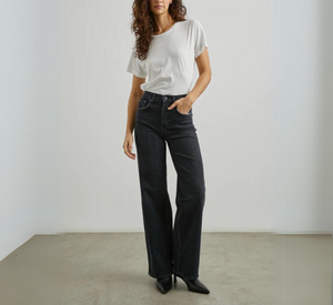 Rails - Getty Hi-Rise Wide Leg Jean in Black Pearl