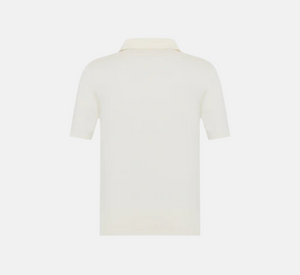 Theo - Nomia Short Sleeve Polo Tee in Ivory